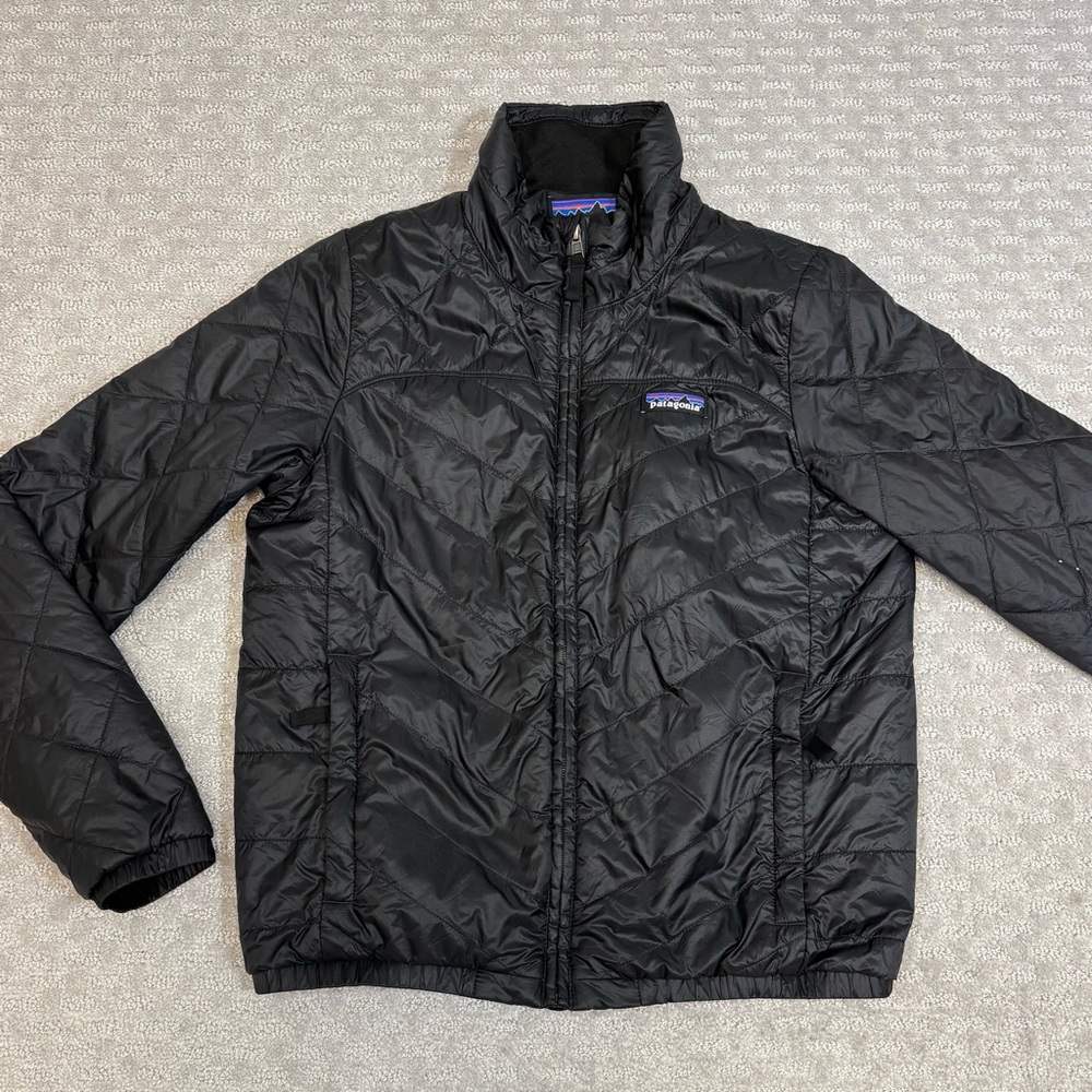 Women’s Patagonia Nano Puff  Jacket Size Small Style #209720 Black Full Zip
